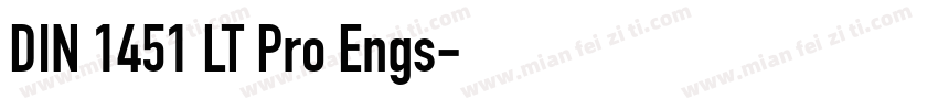 DIN 1451 LT Pro Engs字体转换